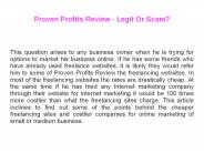 Proven Profits Review - Legit Or Scam?