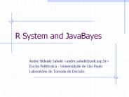 R System and JavaBayes