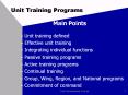 Unit Training Programs PowerPoint PPT Presentation