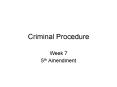 Criminal Procedure PowerPoint PPT Presentation