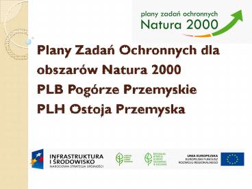 Plany Zadan Ochronnych dla obszar