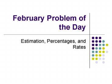 February Problem of the Day