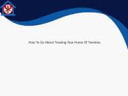 How To Go About Treating Your Home Of Termites