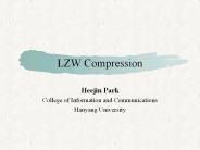 LZW Compression