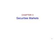 Securities Markets