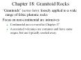 Chapter 18: Granitoid Rocks PowerPoint PPT Presentation