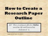 How to Create a Research Paper Outline