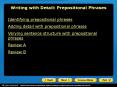 Writing with Detail: Prepositional Phrases PowerPoint PPT Presentation