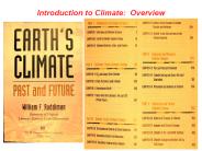 Introduction to Climate: Overview