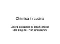 Chimica in cucina PowerPoint PPT Presentation