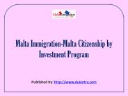 Malta Immigration