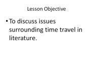 Lesson Objective