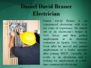 Daniel David Brauer - Electrician