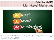 Brian Sax of ACN  Multi-Level Marketing