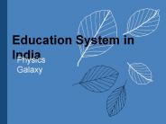 Education System in India