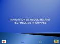 IRRIGATION SCHEDULING AND TECHNIQUES IN GRAPES PowerPoint PPT Presentation