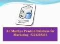 All Madhya Pradesh Database for Marketing -9224335234 PowerPoint PPT Presentation