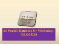 All Punjab Database for Marketing -9224335234 PowerPoint PPT Presentation