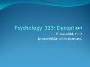 Psychology 323: Deception