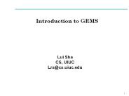Introduction to GRMS