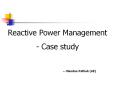 Reactive Power Management PowerPoint PPT Presentation