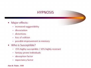 HYPNOSIS