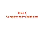 Tema 1 Concepto de Probabilidad