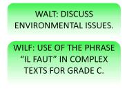 WALT: DISCUSS ENVIRONMENTAL ISSUES.