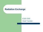Radiation Exchange