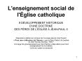 L'enseignement social de l' PowerPoint PPT Presentation