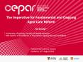 The Imperative for Fundamental and Ongoing Aged Care Reform PowerPoint PPT Presentation