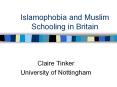 Islamophobia and Muslim Schooling in Britain PowerPoint PPT Presentation