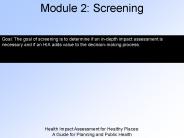 SCREENING