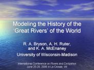 Modeling the History of the 
