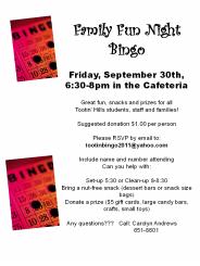 Family Fun Night Bingo