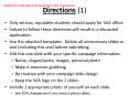 Directions (1) PowerPoint PPT Presentation