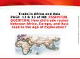 Trade in Africa and Asia PAGE 12 PowerPoint PPT Presentation