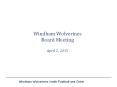 Windham Wolverines Board Meeting April 2, 2015 PowerPoint PPT Presentation