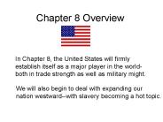 Chapter 8 Overview