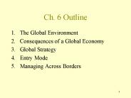 Ch. 6 Outline