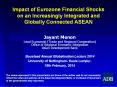 Impact of Eurozone Financial Shocks on an Increasingly Integrated and Globally Connected ASEAN PowerPoint PPT Presentation