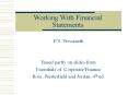 Working With Financial Statements PowerPoint PPT Presentation