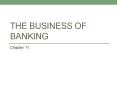 The Business of Banking PowerPoint PPT Presentation