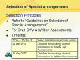 Selection of Special Arrangements PowerPoint PPT Presentation
