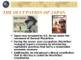 THE OCCUPATION OF JAPAN PowerPoint PPT Presentation