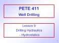 PETE 411 Well Drilling PowerPoint PPT Presentation