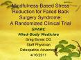 Mindfulness-Based Stress Reduction for Failed Back Surgery Syndrome:  A Randomized Clinical Trial PowerPoint PPT Presentation