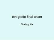 9th grade final exam