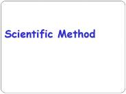 Scientific Method