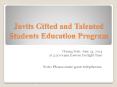 Javits Gifted and Talented Students Education Program PowerPoint PPT Presentation